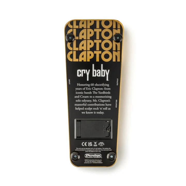 Dunlop EC95GE Limited Edition Eric Clapton Cry Baby Wah Pedal by Coast Music
