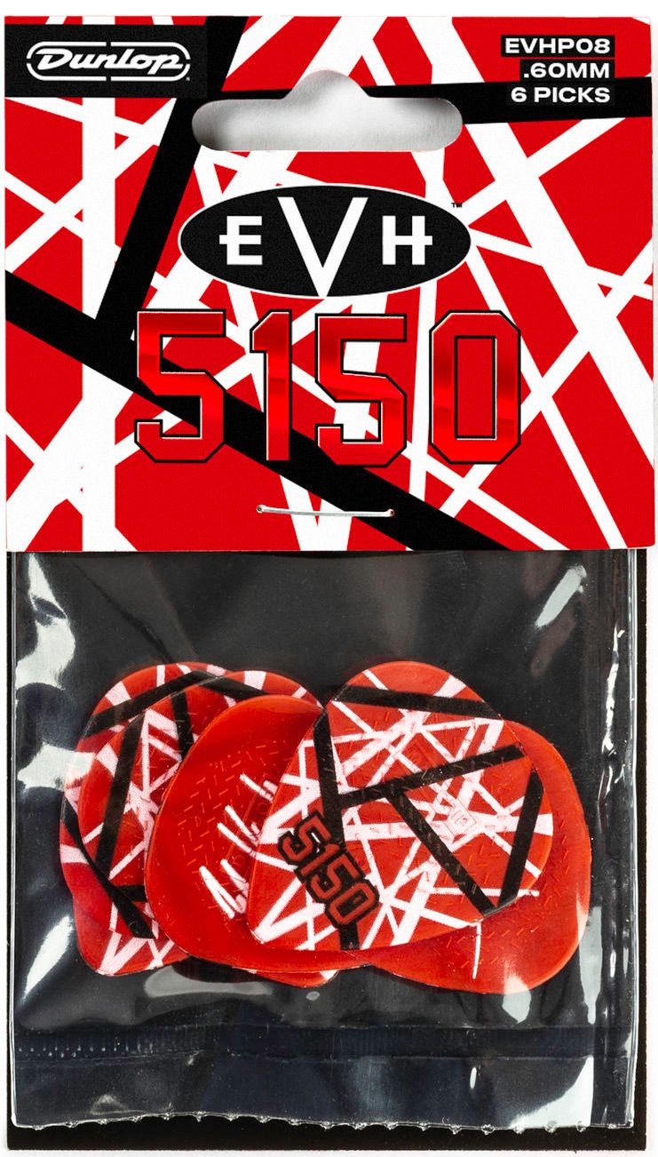 Dunlop Eddie Van Halen Guitar Picks 5150 Max Grip, .60mm (6 - Pack) by Coast Music
