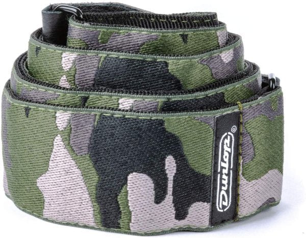 Dunlop Jacquard Guitar Strap, Ranger Green by Coast Music
