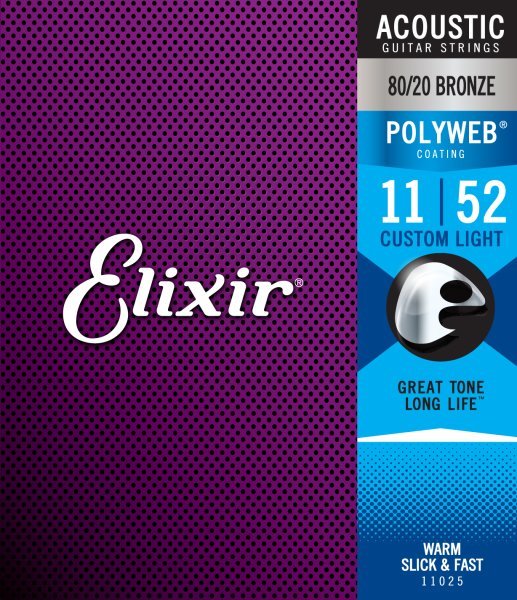 ELIXIR Acoustic 80/20 Bronze With Polyweb Coating by Elixir