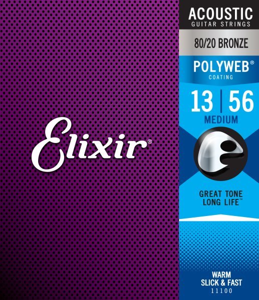 ELIXIR Acoustic 80/20 Bronze With Polyweb Coating by Elixir