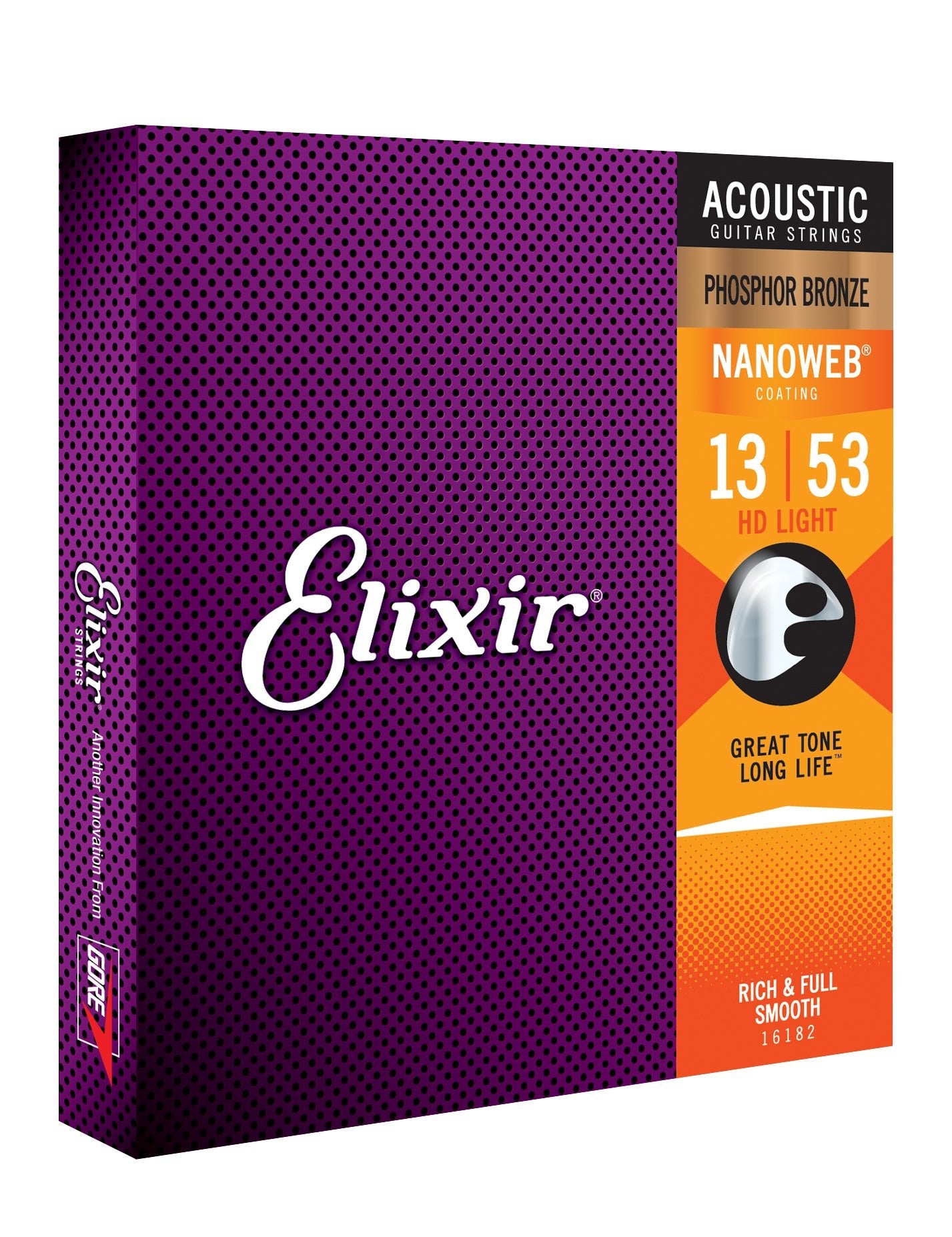 ELIXIR HD Light Acoustic Phosphor Bronze With Nanoweb Coating by Coast Music