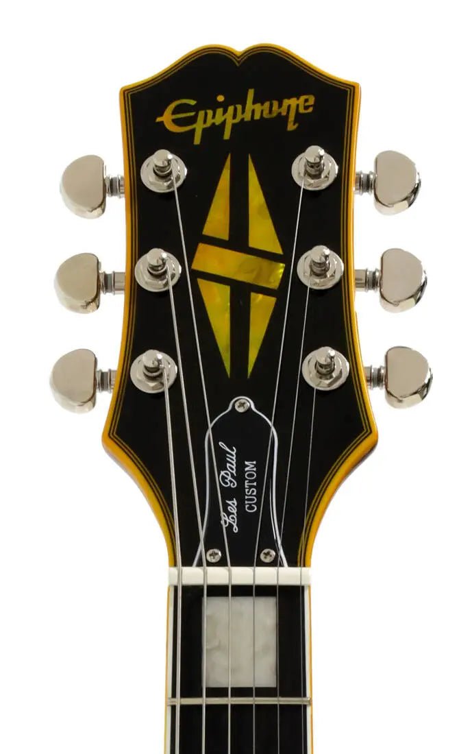 Epiphone Les Paul Custom Widow Electric Guitar with Gigbag - Yellow by Epiphone