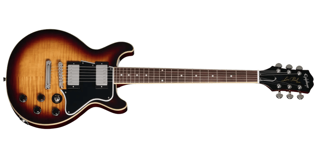 Epiphone Les Paul Special Double Cut Figured Electric Guitar - Bourbon Burst by Epiphone
