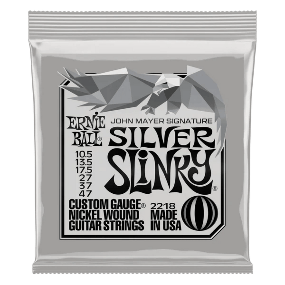 Ernie Ball 2218EB John Mayer Silver Slinky Signature Electric Guitar Strings by Yorkville