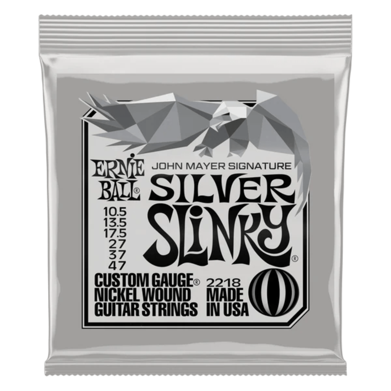 Ernie Ball 2218EB John Mayer Silver Slinky Signature Electric Guitar Strings by Yorkville