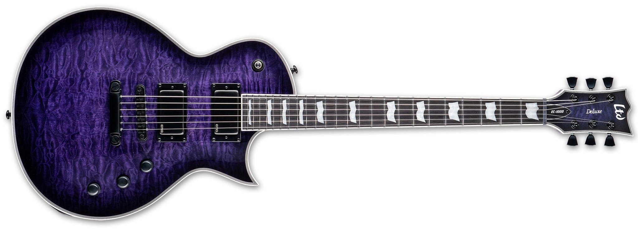 ESP EC - 1000 Electric Guitar, See Thru Purple Sunburst by B&J