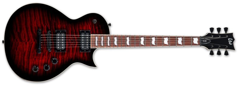 ESP EC - 256QM Electric Guitar, See Thru Black Cherry Sunburst by Coast Music