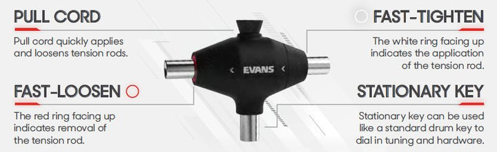 Evans Pull Cord Drum Key by D'Addario Canada
