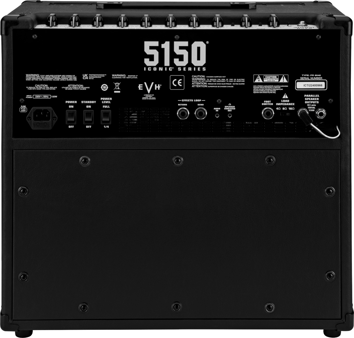 EVH 5150® Iconic® Series 15W 1X10 Combo, Black, 120V by FMIC