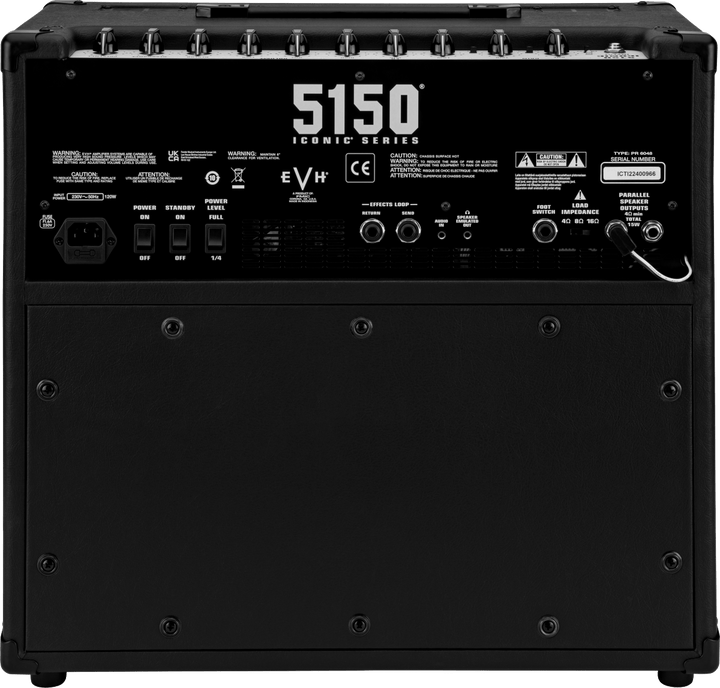 EVH 5150® Iconic® Series 15W 1X10 Combo, Black, 120V by FMIC