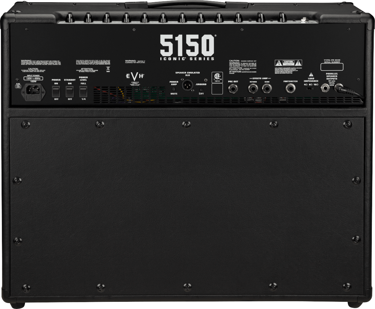 EVH 5150® Iconic® Series 60W 2X12 Combo, Black, 120V by FMIC