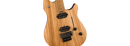 EVH Wolfgang® WG Standard Exotic Zebrawood, Baked Maple Fingerboard, Natural by FMIC