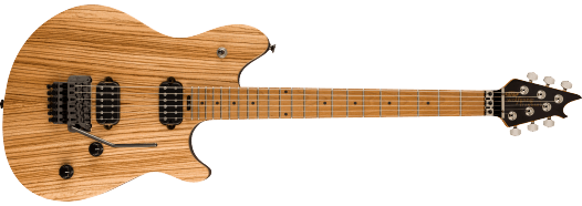 EVH Wolfgang® WG Standard Exotic Zebrawood, Baked Maple Fingerboard, Natural by FMIC