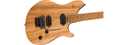 EVH Wolfgang® WG Standard Exotic Zebrawood, Baked Maple Fingerboard, Natural by FMIC