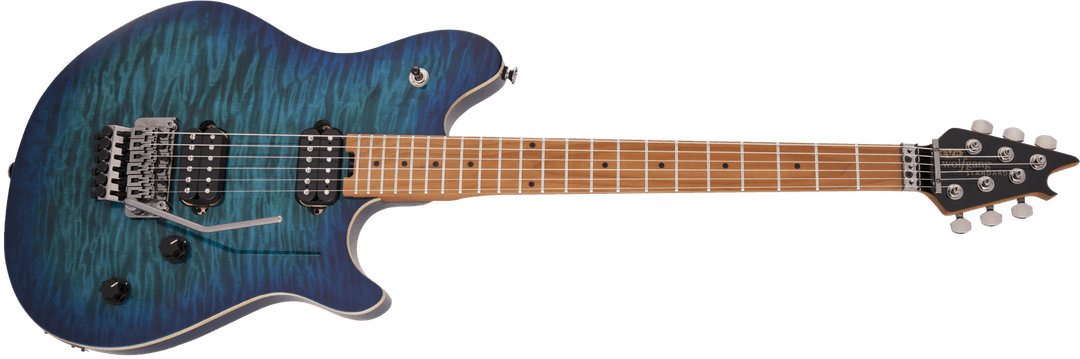 EVH Wolfgang® WG Standard QM, Baked Maple Fingerboard, Chlorine Burst by FMIC