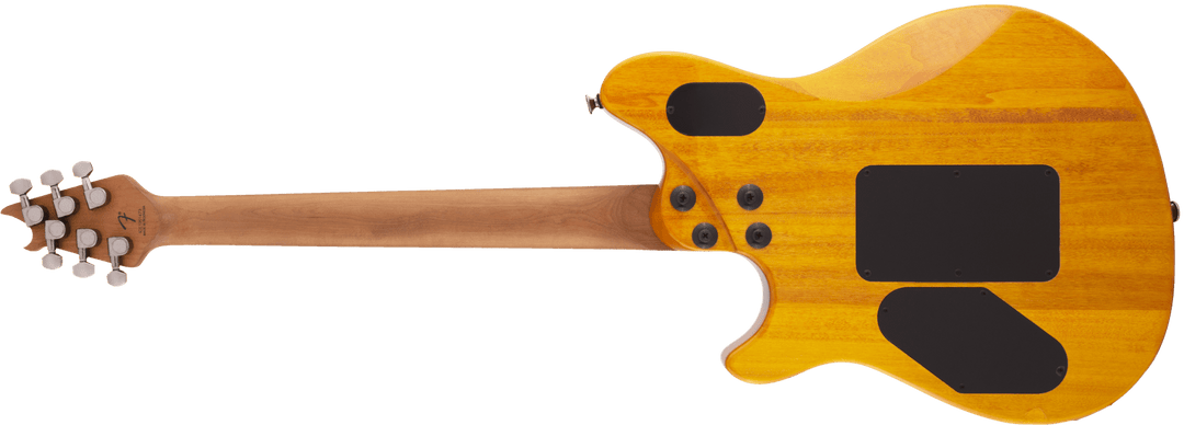 EVH Wolfgang® WG Standard QM, Baked Maple Fingerboard, Transparent Amber by FMIC