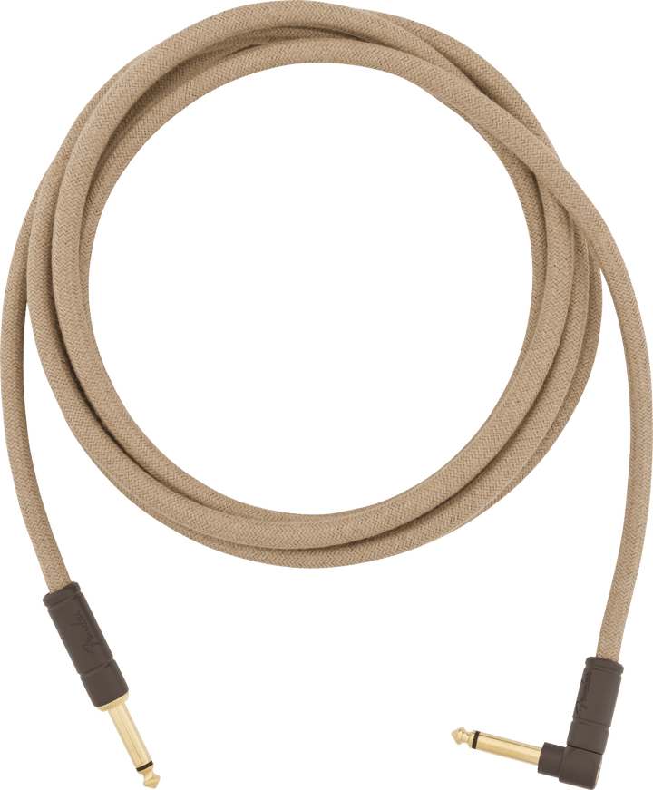 Fender 10' Angled Festival Instrument Cable, Pure Hemp by FMIC