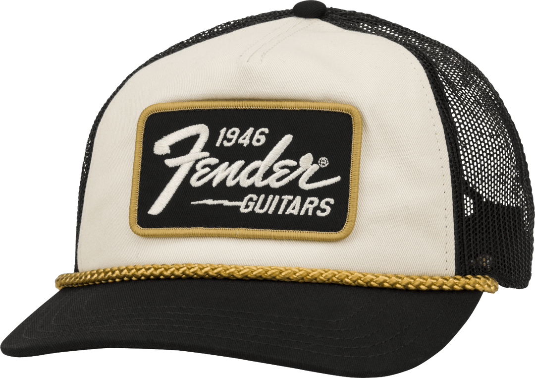 Fender 1946 Gold Braid Hat, Cream/Black by FMIC