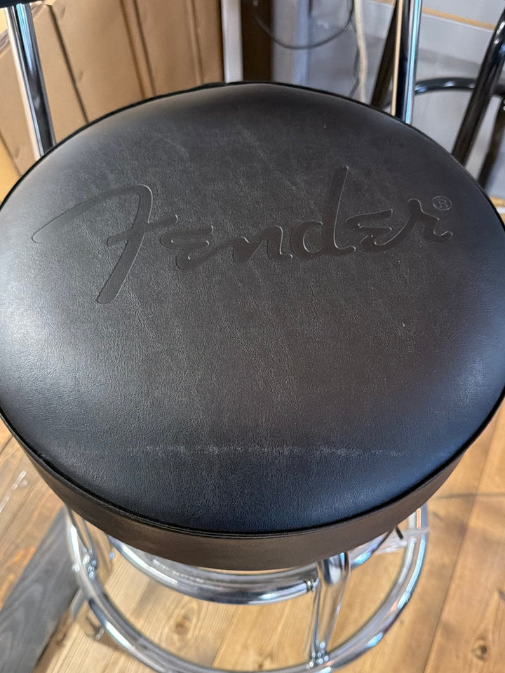 Fender Blackout Backrest Barstool w/ Embossed Logo, 30" (Floor Demo) by Fender