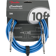 Fender Contour™ Instrument Cable, Lake Placid Blue, 10' by Fender