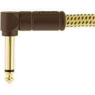 Fender Deluxe Series Instrument Cable, Straight/Angle, 25', Tweed by FMIC