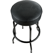 Fender® Embossed Black Logo Barstool, Black/Black, 30" by FMIC