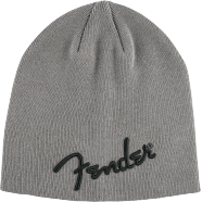 Fender® Logo Beanie, Charcoal Heather Gray, One Size by FMIC