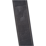 Fender® Monogrammed Leather Strap, Black, 2" by FMIC