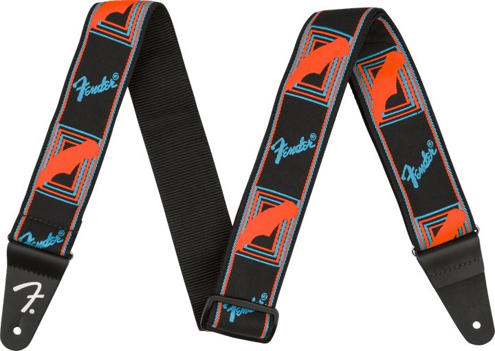 Fender Neon Monogrammed Strap, 2" by FMIC
