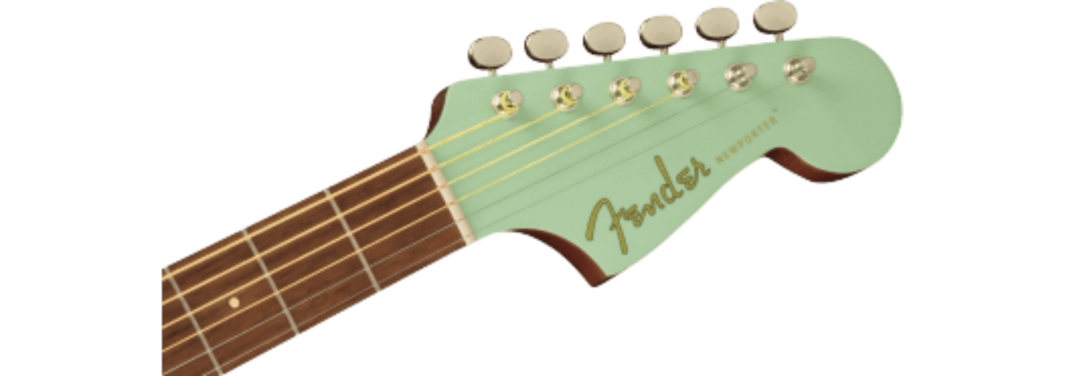 Fender Newporter Player, Walnut Fingerboard, White Pickguard, Surf Green by FMIC