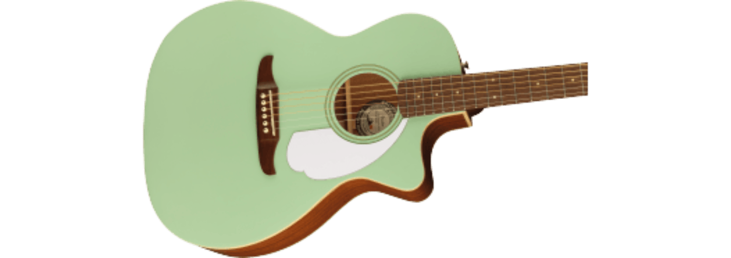 Fender Newporter Player, Walnut Fingerboard, White Pickguard, Surf Green by FMIC