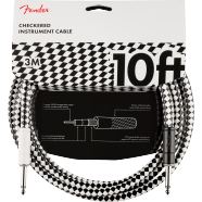 Fender Pro 10' Instrument Cable, Checkerboard by FMIC