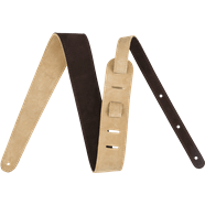 Fender® Reversible Suede Strap, Brown/Tan, 2" by FMIC