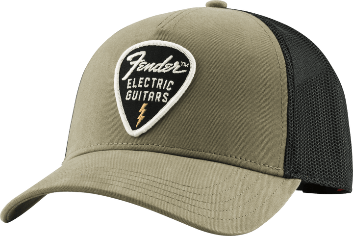Fender™ Snap Back Pick Patch Hat, Olive by FMIC