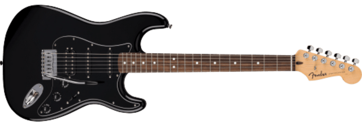 Fender Standard Stratocaster® HSS, Laurel Fingerboard, Black Pickguard, Black by FMIC