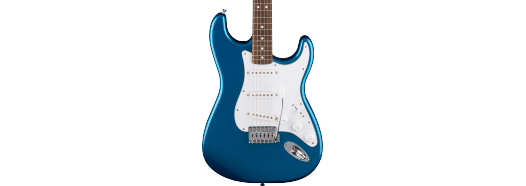 Fender Standard Stratocaster®, Laurel Fingerboard, White Pickguard, Aqua Marine Metallic by FMIC