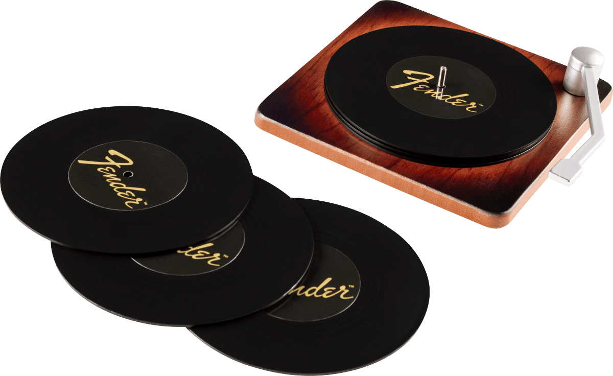 Fender Sunburst Turntable Coaster Set by FMIC