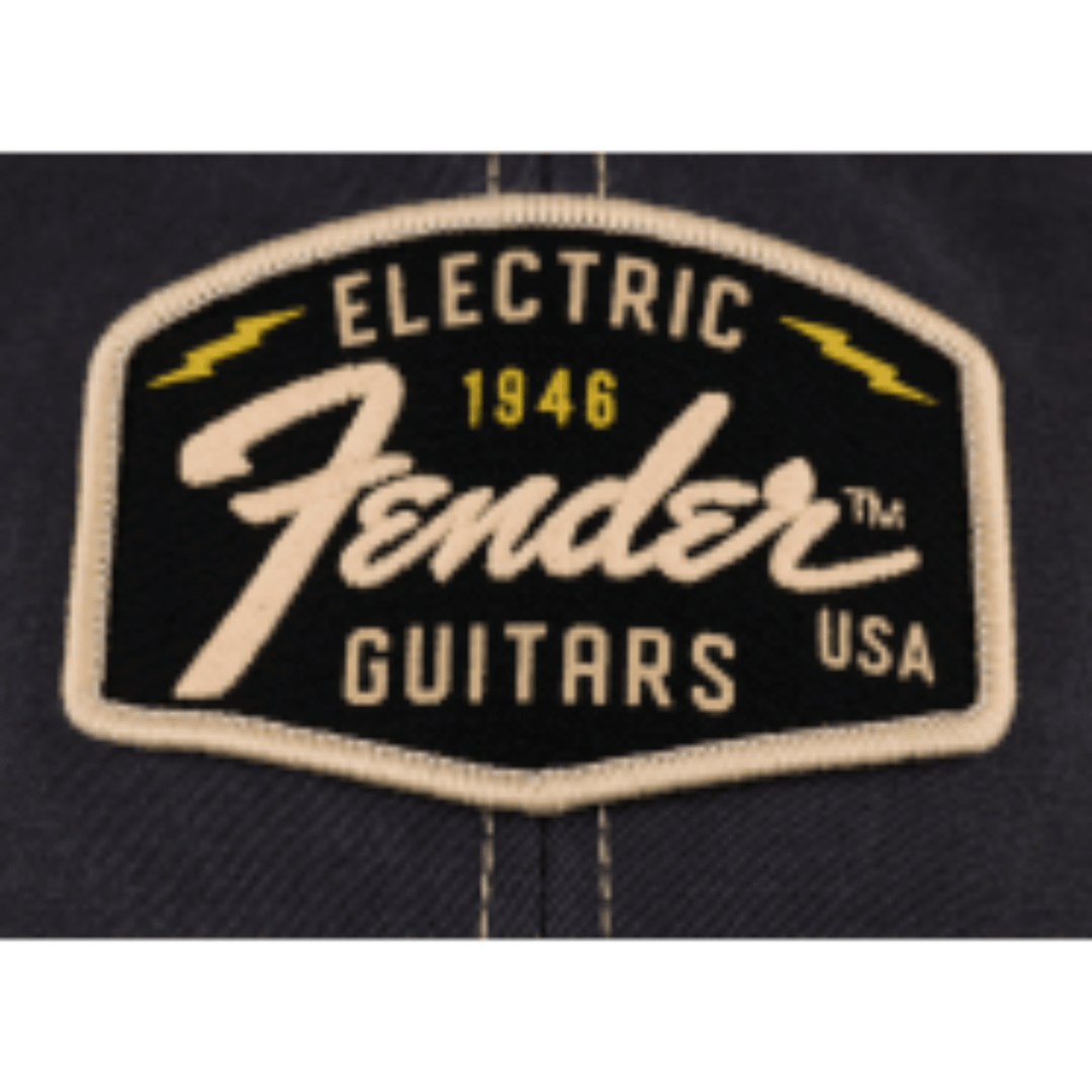 Fender® Transition Logo Patch Hat, Black/Stone One Size by FMIC