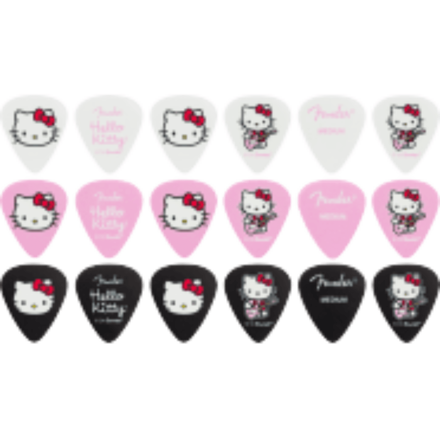 Fender® x Hello Kitty® 18 Pack Pick Tin, Medium by FMIC