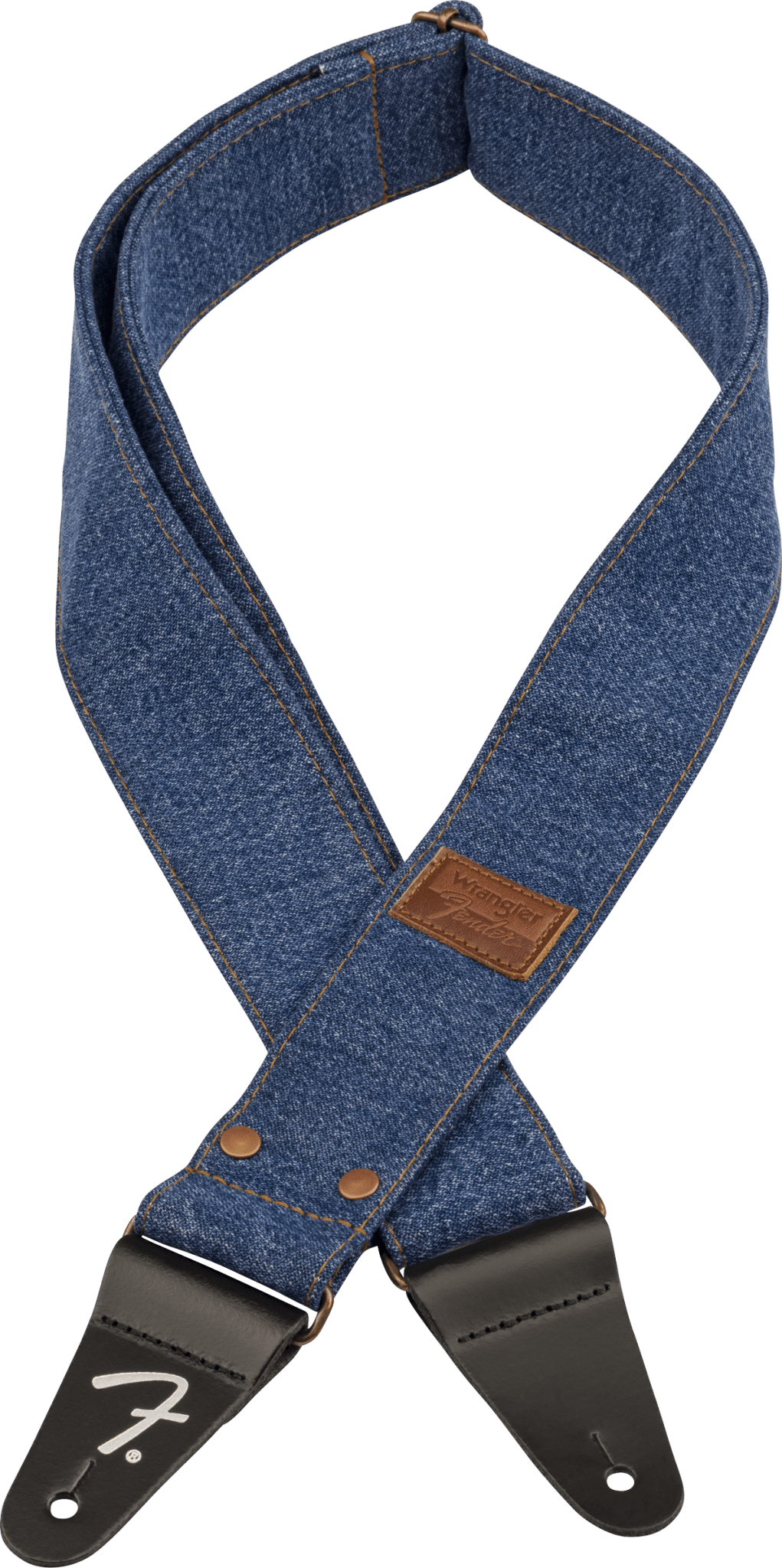 Fender® x Wrangler® Riveted Denim Strap, Indigo by FMIC