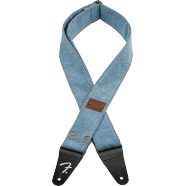 Fender® x Wrangler® Riveted Denim Strap, Light Indigo by FMIC