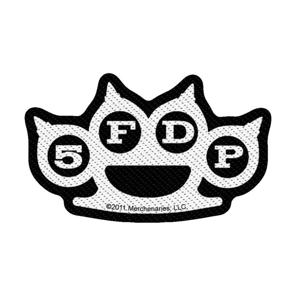 Five Finger Death Punch Woven Patch Knuckles Cut - Out (Standard) by Rock Off Trade