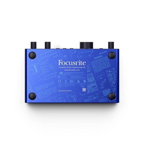 Focusrite Anniversary Edition Scarlett 2i2 4th Gen USB Audio Interface, ISA Blue by Erikson Audio