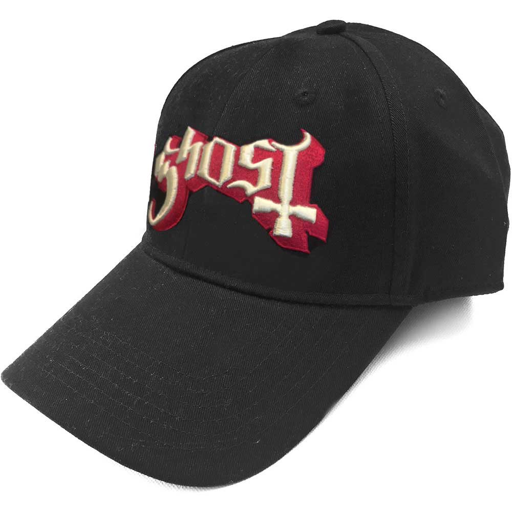 GHOST UNISEX BASEBALL CAP: LOGO by Rock Off Trade