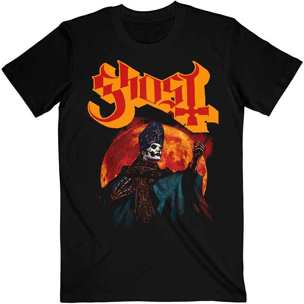 Ghost Unisex T-Shirt Hunter's Moon (Black) by Rock Off Trade