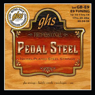 GHS Pedal Steel Boomers® - E9 Tuning Strings by Coast Music