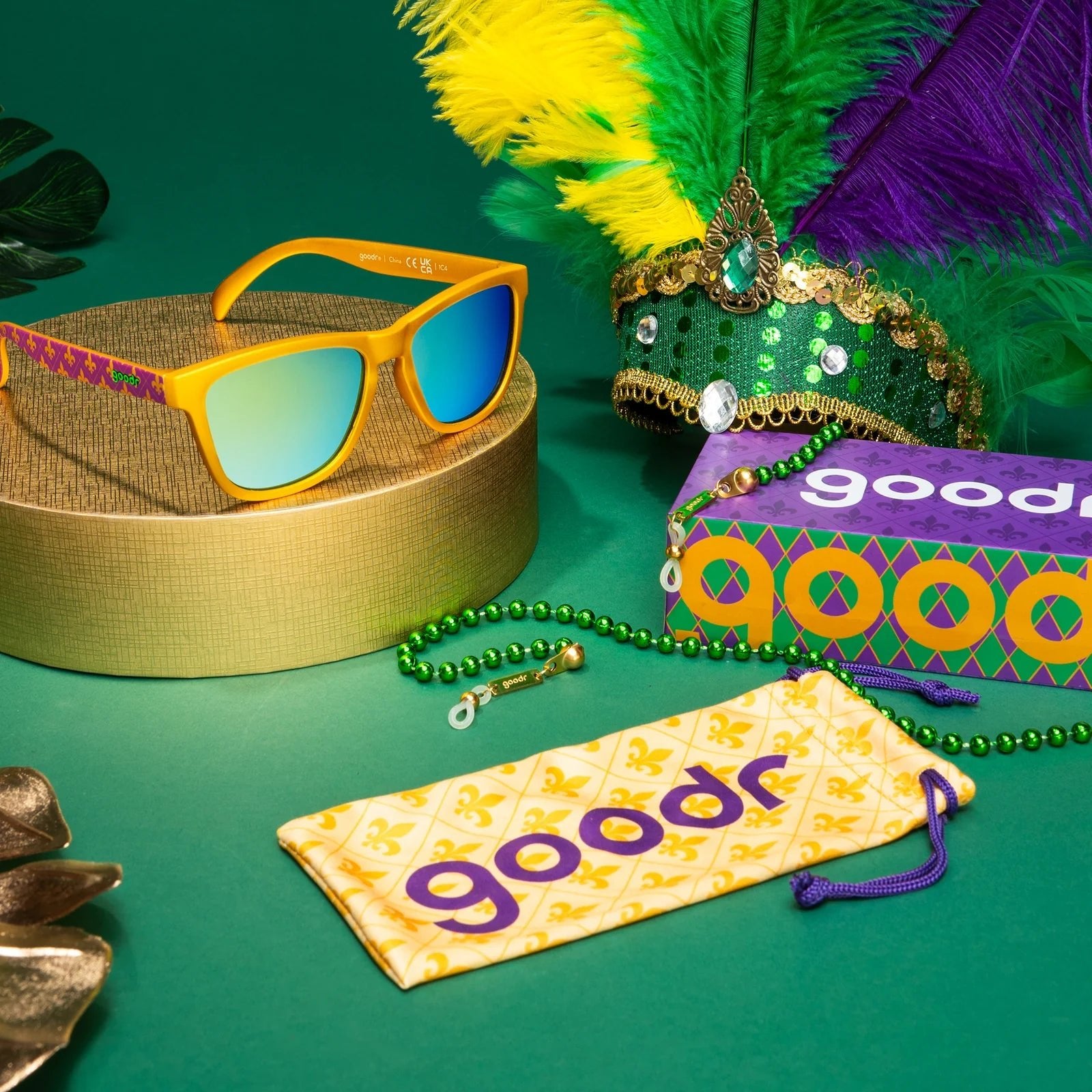 Goodr Sunglasses Born in a King Cake by Goodr