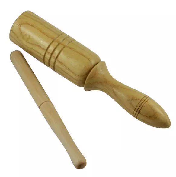 Granite Percussion 5.5 in. Wood Tone Block by Granite Percussion
