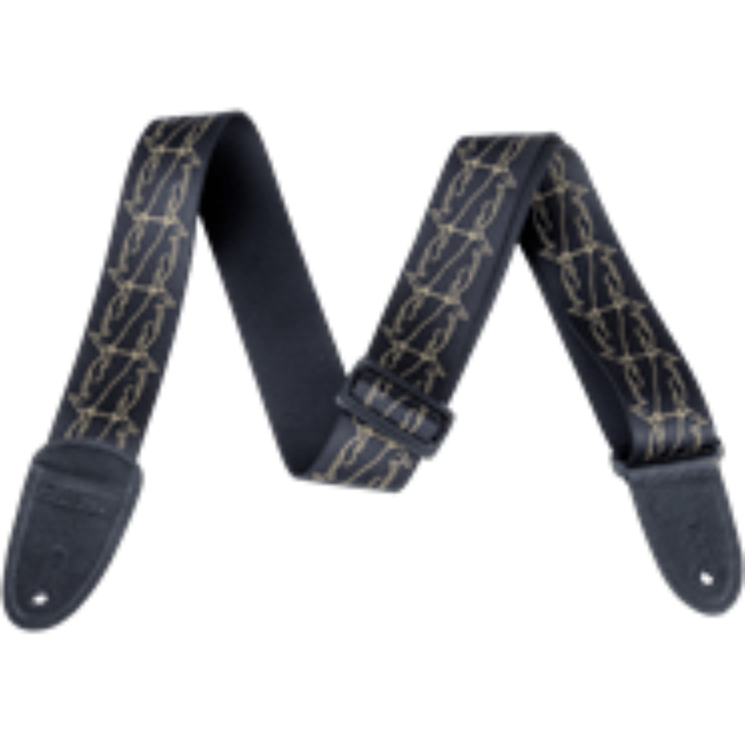 Gretsch® Alternating Black Penguins Strap, Gold by FMIC